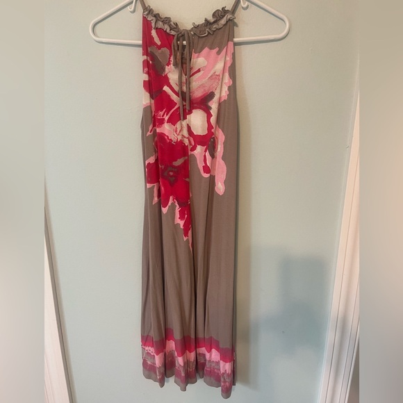 INC International Concepts Red and Brown Dress - Picture 2 of 3